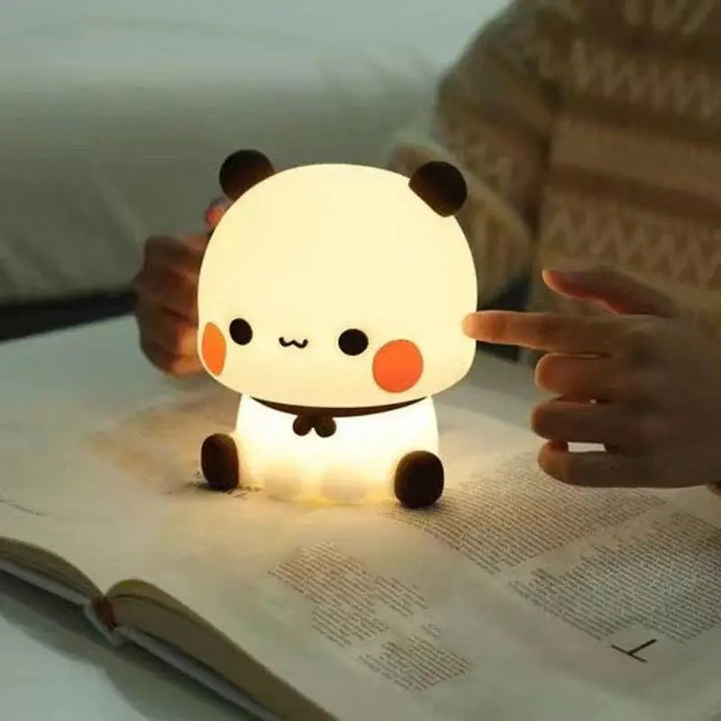 Squishy Panda Night Light – Soft Glow, 3 Dimmable Modes for Kids & Baby Rooms