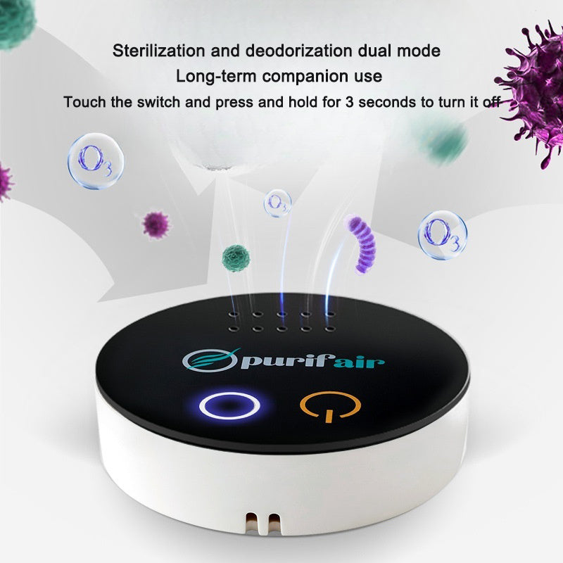Compact USB Air Purifier – Ozone Deodorizer for Fresh, Clean Household Air