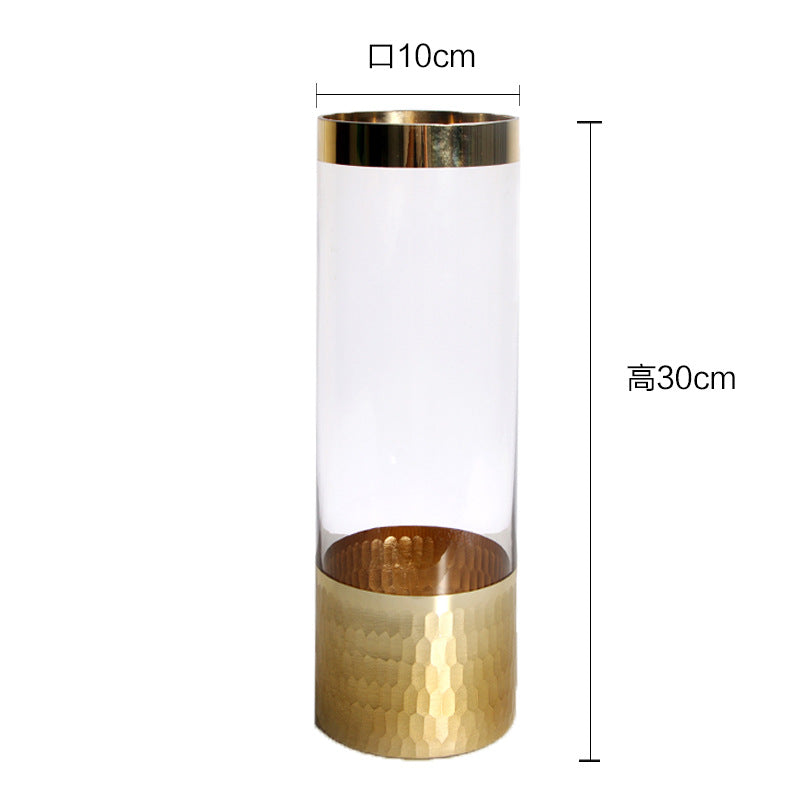 Sleek Transparent Glass Vase – Modern Hydroponic Flower Holder & Home Decor Accent