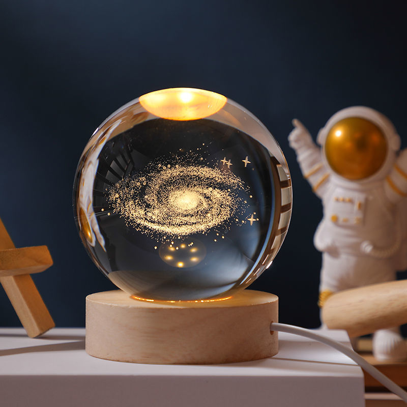 Universe Crystal Ball Night Light – Magical Glow for Your Space