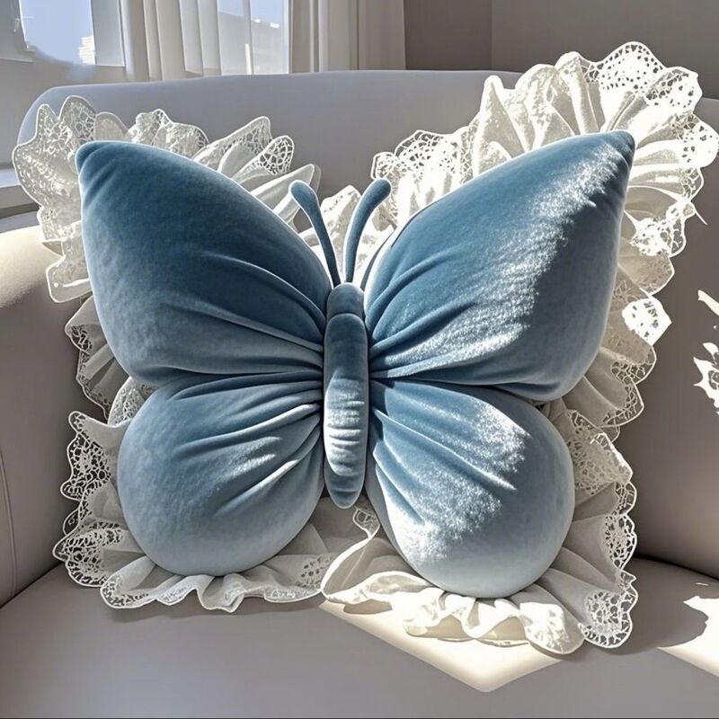 Butterfly Princess Bow Pillow – Chic Comfort for Office, Car & Home Decor