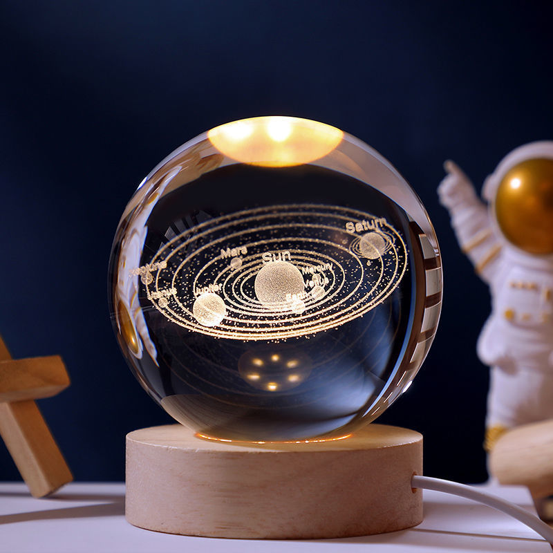 Universe Crystal Ball Night Light – Magical Glow for Your Space