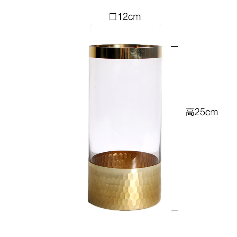 Sleek Transparent Glass Vase – Modern Hydroponic Flower Holder & Home Decor Accent
