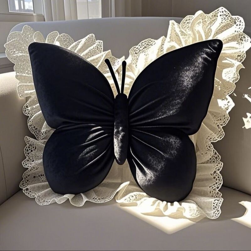 Butterfly Princess Bow Pillow – Chic Comfort for Office, Car & Home Decor