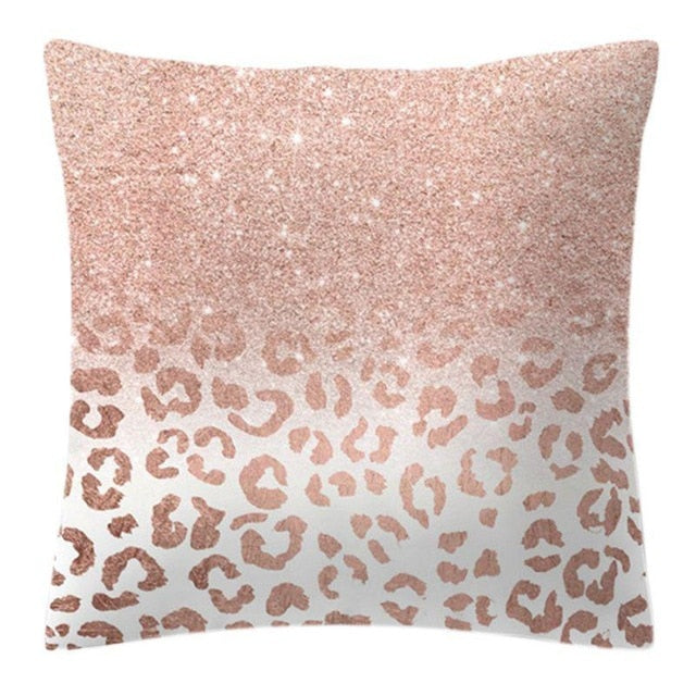 Rose Gold Lash Pillow Cover – Glitter Pineapple Vibes for Your Sofa