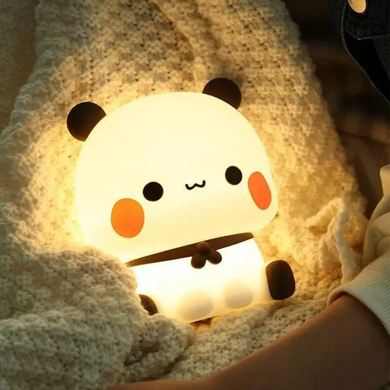 Squishy Panda Night Light – Soft Glow, 3 Dimmable Modes for Kids & Baby Rooms