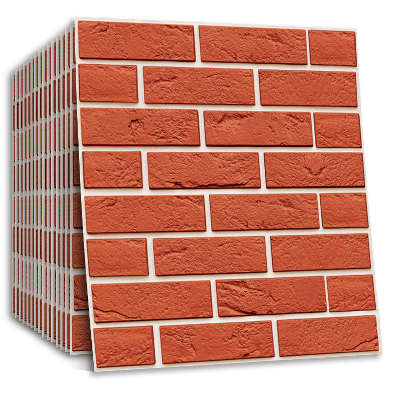 3D Self-Adhesive TV Background Wall Panels – Retro Nostalgic PVC Stickers