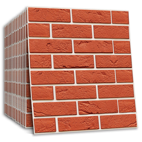 3D Self-Adhesive TV Background Wall Panels – Retro Nostalgic PVC Stickers