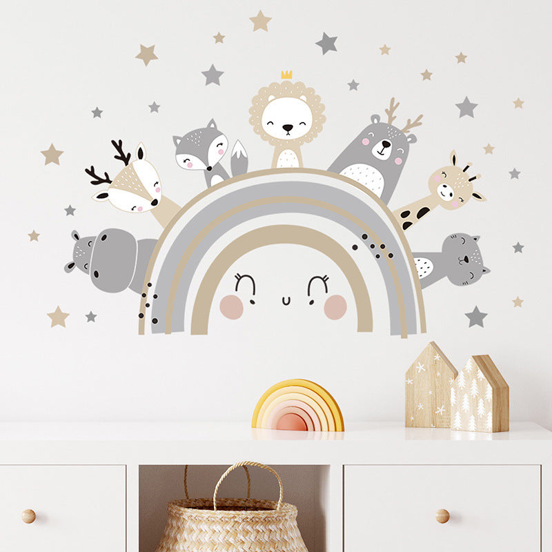Cartoon Kids Wall Decal Set – Waterproof PVC Nursery & Playroom Stickers