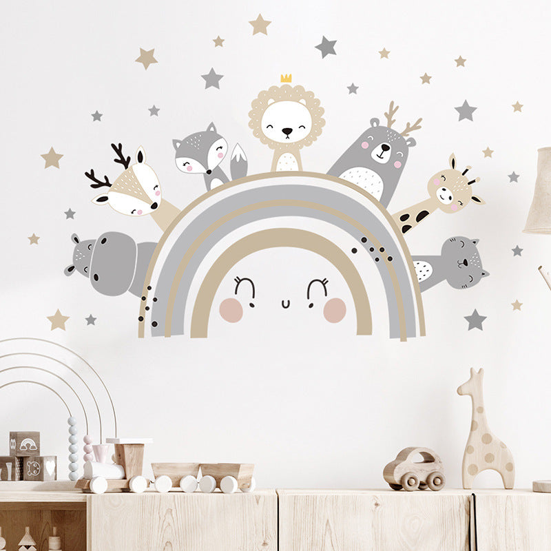 Cartoon Kids Wall Decal Set – Waterproof PVC Nursery & Playroom Stickers