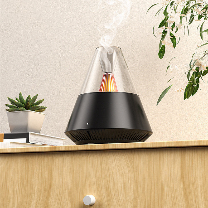 Ultrasonic Essential Oil Diffuser – Minimalist Plug-In Aromatherapy Humidifier with Light & Remote