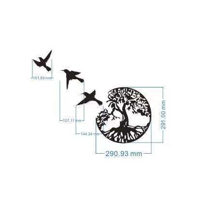 Modern Iron Wall Hanging – Minimalist Decorative Art Piece