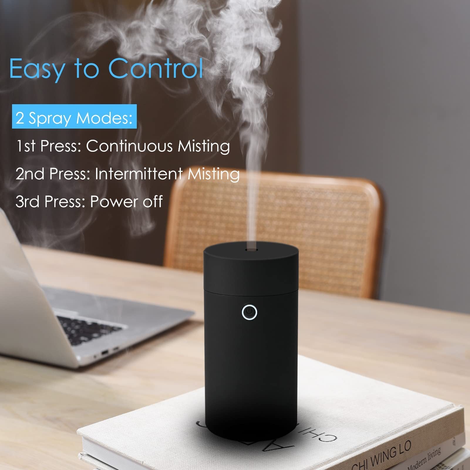 Rechargeable Essential Oil Diffuser – Compact Aroma Diffuser for Car & Home